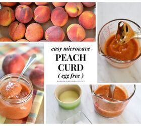 easy microwave peach curd