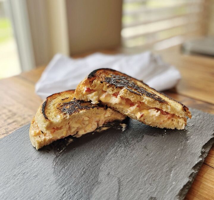 crawfish and pimento grilled cheese