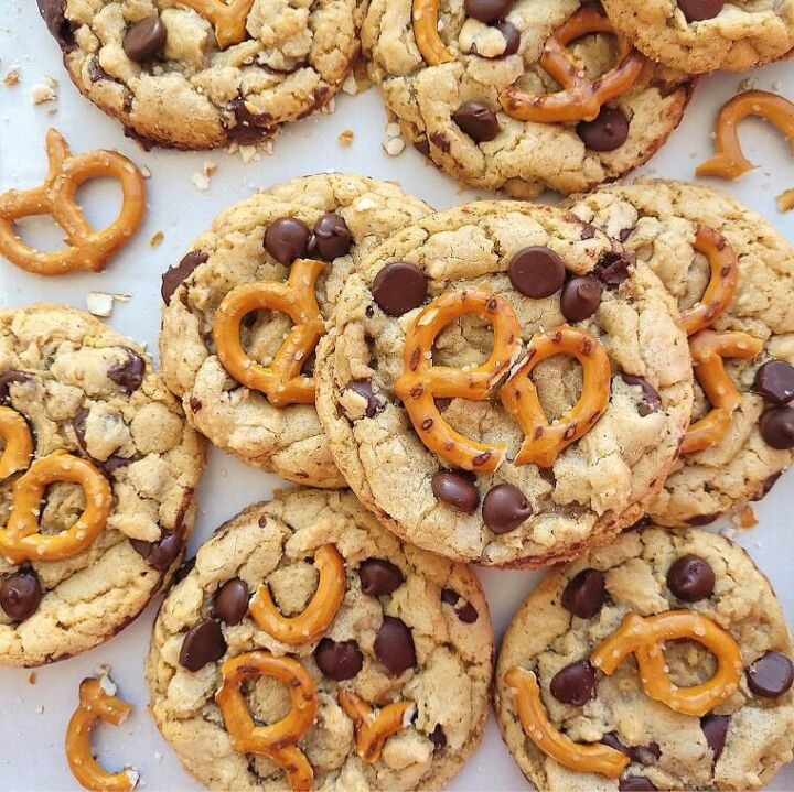 chocolate chip pretzel cookies, Chocolate Chip Pretzel Cookies