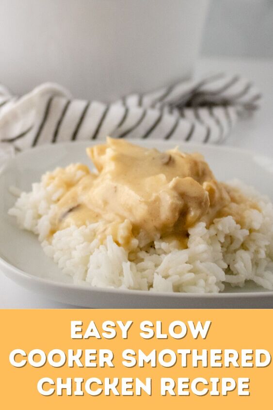 easy slow cooker smothered chicken recipe, Dinner has never been easier with this slow cooker smothered chicken recipe Here is how to make it
