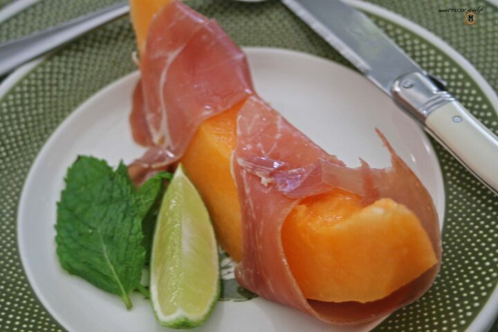 prosciutto and melon served 3 ways