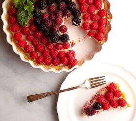 Fresh Raspberry Cream Tart