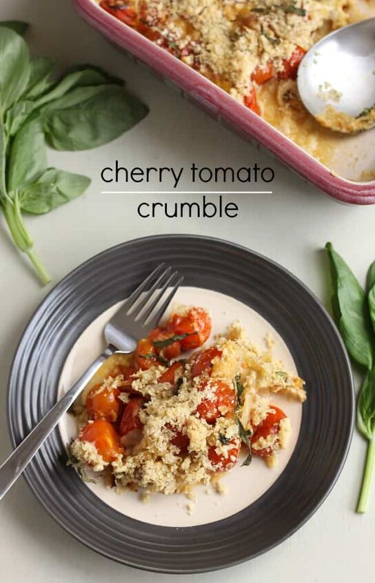 cherry tomato crumble