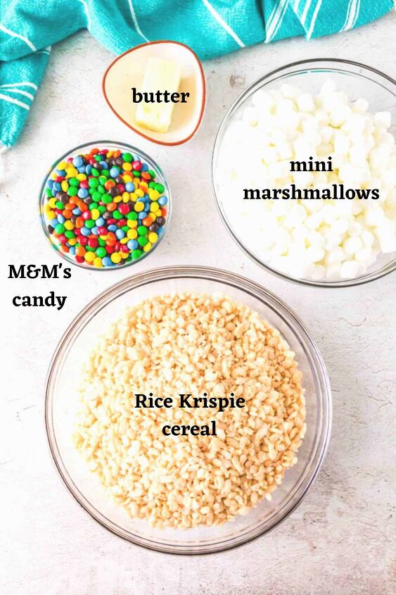 m m rice krispie treats, Ingredients needs to make M M Rice Krispie Treats