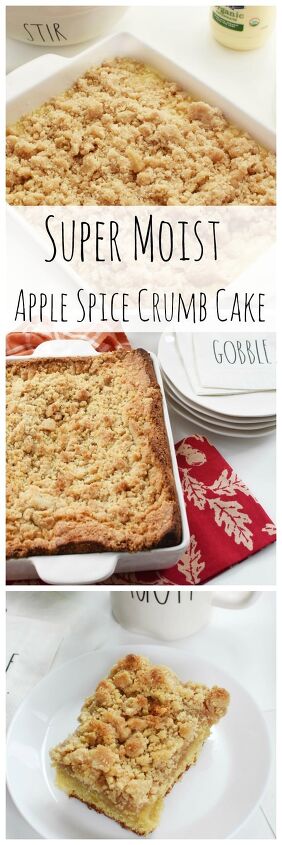 organic apple spice crumb cake made with mayonnaise, Super Moist Organic Apple Spice Crumb Cake