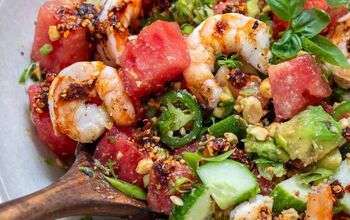 Spicy Watermelon Salad With Shrimp