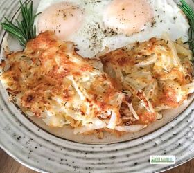 easy cheesy hash brown recipe, Fast and Easy Cheesy Hash Brown Recipe Made in Cast Iron Frying Pan