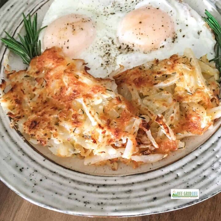 easy cheesy hash brown recipe, Fast and Easy Cheesy Hash Brown Recipe Made in Cast Iron Frying Pan
