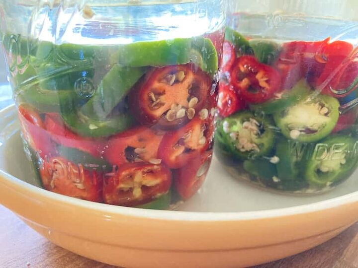 how to make fermented jalapenos probiotic rich lacto fermented food, Bright green and clear liquid