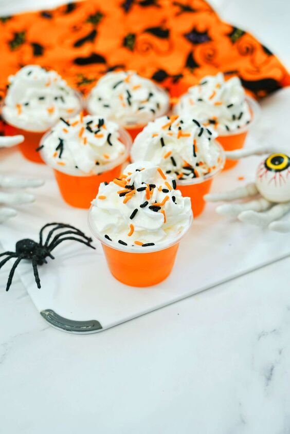 spooktacular halloween jello shots for your spooky celebrations, Orange Halloween Jello Shots