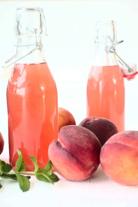 easy peach syrup recipe peach simple syrup, Easy Peach Syrup Ingredients