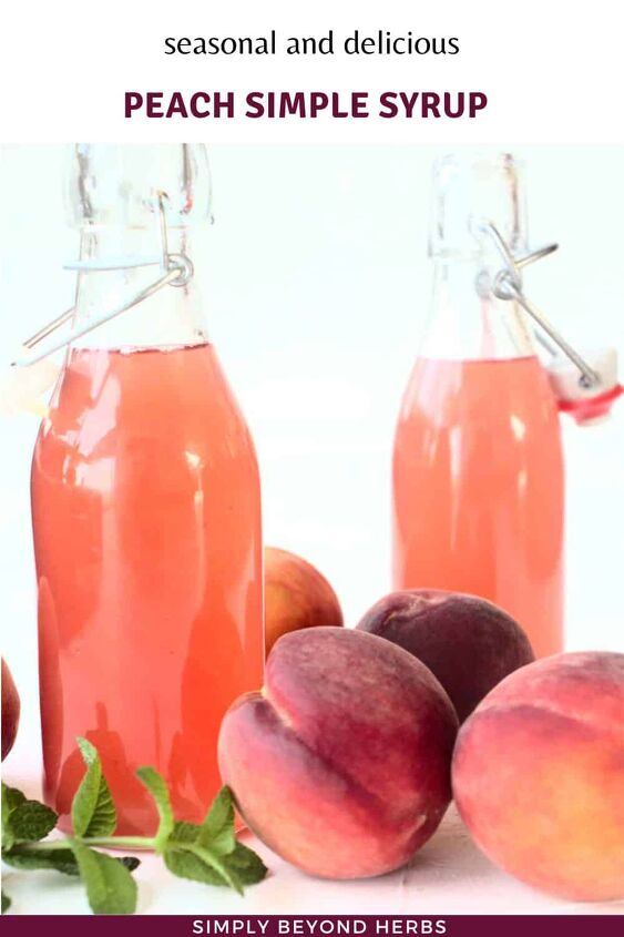 easy peach syrup recipe peach simple syrup, peach simple syrup