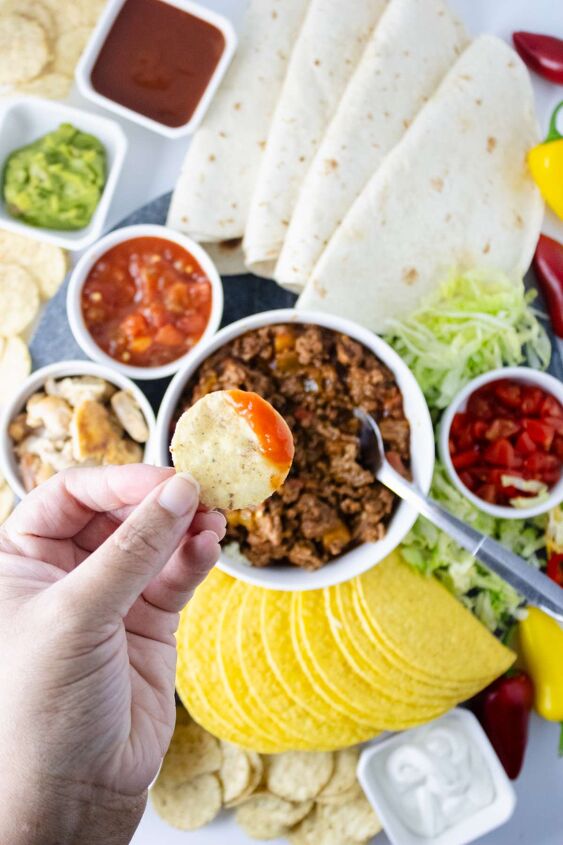 take taco night to the next level with a taco charcuterie board, Taco Night Charcuterie