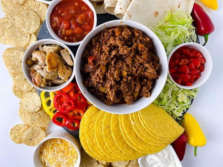 take taco night to the next level with a taco charcuterie board, Taco Board for Entertaining