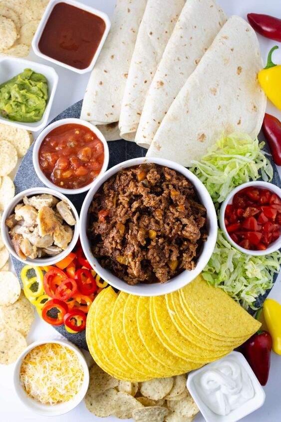 take taco night to the next level with a taco charcuterie board, How to Make A Taco Board