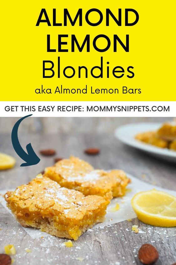 an easy almond lemon blondies recipe aka almond lemon bars, An Easy Almond Lemon Blondies Recipe aka Almond Lemon Bars
