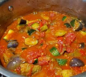 the best most simple ratatouille recipe ever, Add herbs at the end 5 min