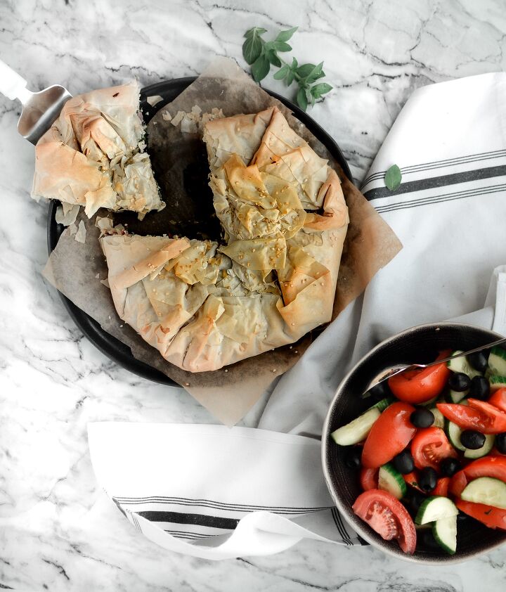 spinach and feta filo pie