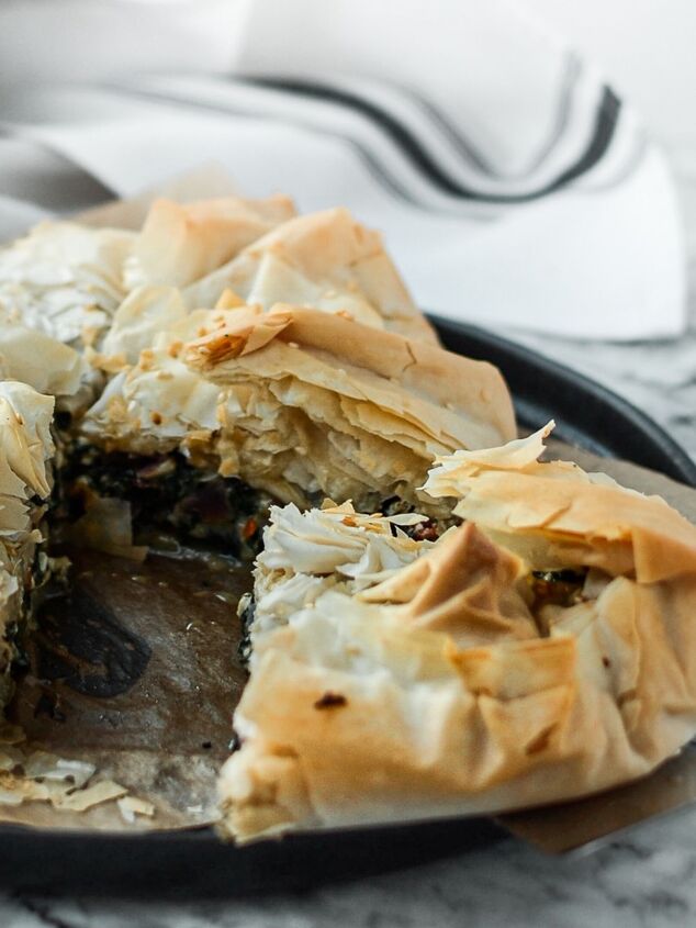 spinach and feta filo pie