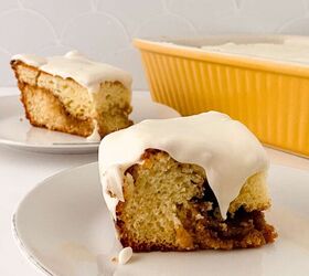 This soft and sweet, honey bun cake is a fantastic treat!