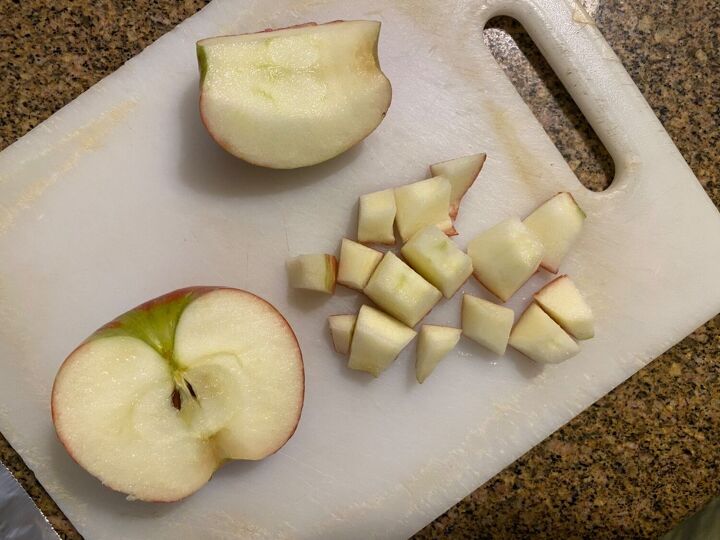 simple air fryer apple topper