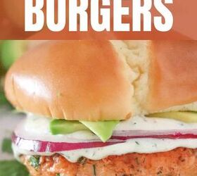 fresh salmon burgers with easy lemon dill sauce