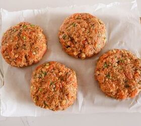 fresh salmon burgers with easy lemon dill sauce, raw salmon burger patties