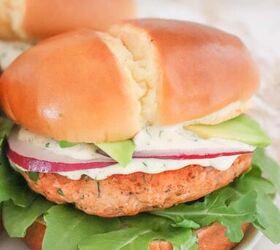 fresh salmon burgers with easy lemon dill sauce, Fresh Salmon Burger Recipe