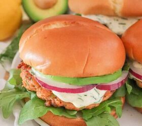 fresh salmon burgers with easy lemon dill sauce, Fresh Salmon Burger Recipe