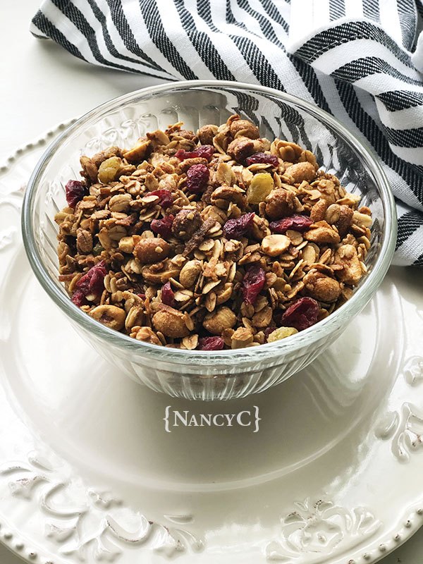 peanut cranberry granola