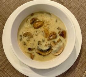 <b>Our dinner suggestion:</b> Cream of mushroom soup