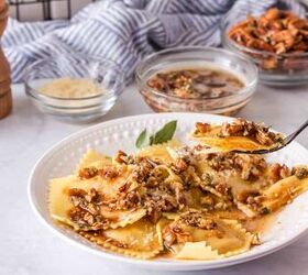 <b>Our dinner suggestion:</b> Butternut squash ravioli with brown butter sauce