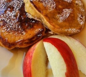 These pancakes are so easy to make and chock full of appley goodness