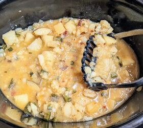 slow cooker potato poblano chowder