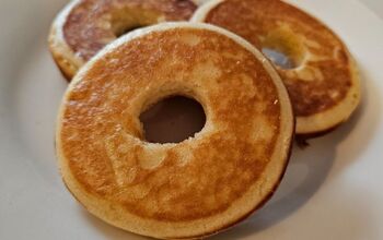 Apple Stuffed Pancake Donuts