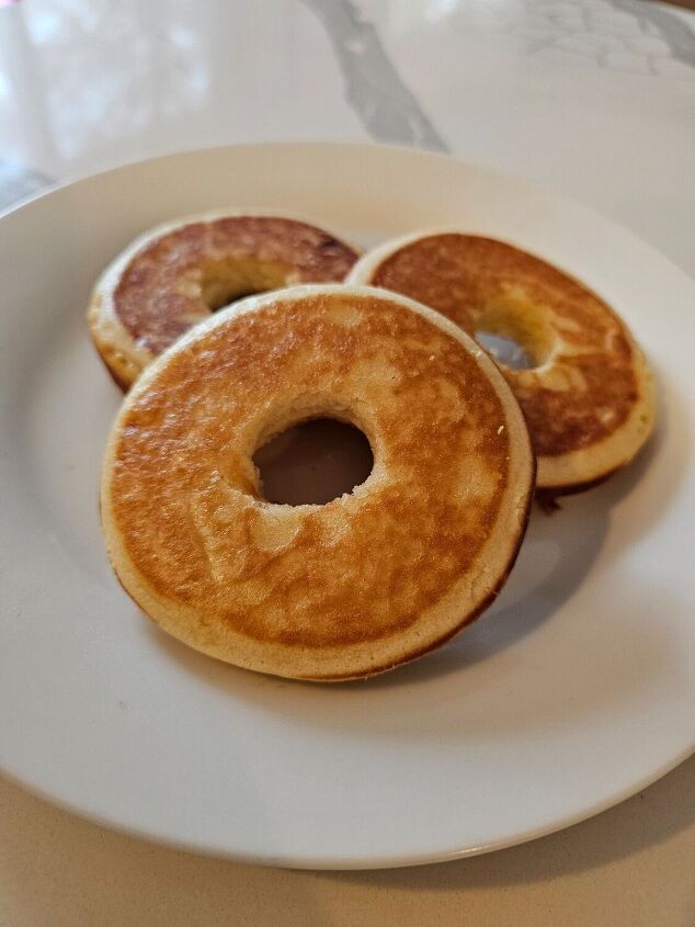 apple stuffed pancake donuts