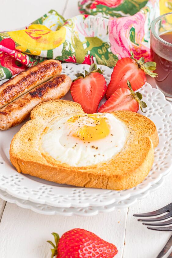 15 quick easy air fryer recipes youll want to make on repeat, Air Fryer Egg Toast