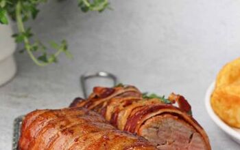 Air Fryer Bacon-Wrapped Pork Tenderloin