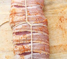air fryer bacon wrapped pork tenderloin, Bacon wrapped pork tenderloin