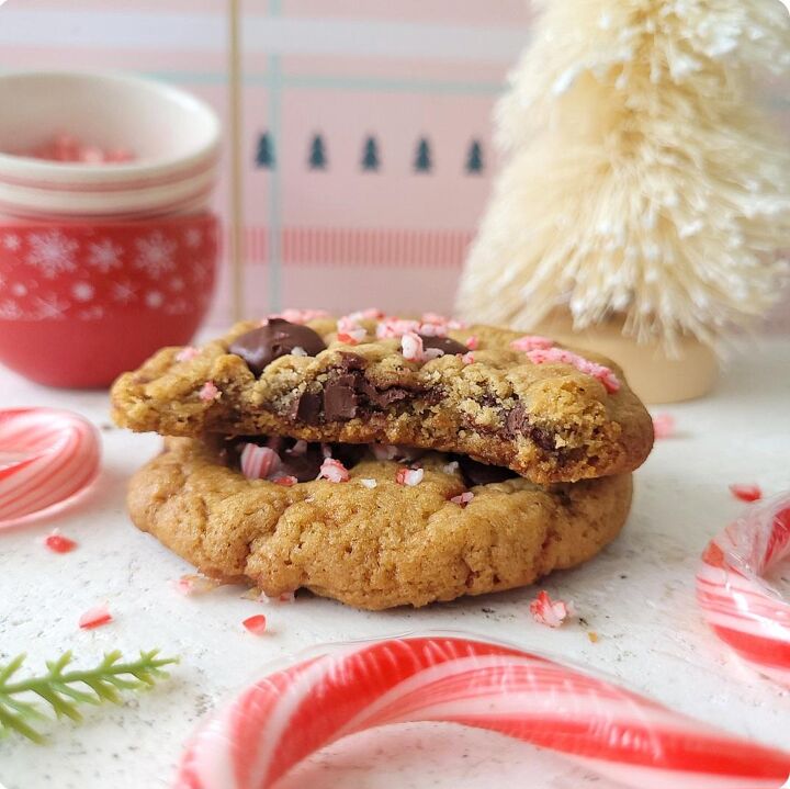 peppermint chocolate chip cookies