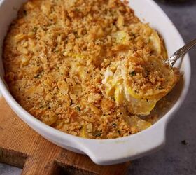 The crunchy layer of everyone's favorite snack adds the PERFECT touch to this savory casserole