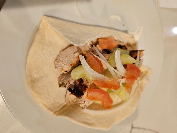at home chicken gyros with home made tzatziki