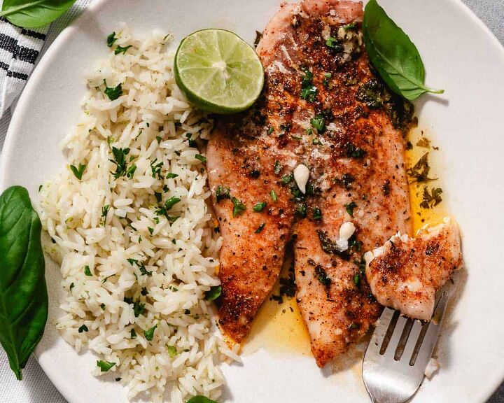 Oven Baked Snapper With Key Lime Butter Sauce | Foodtalk