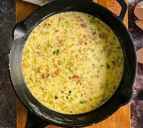 Cast Iron Skillet Bacon And Leek Frittata | Foodtalk