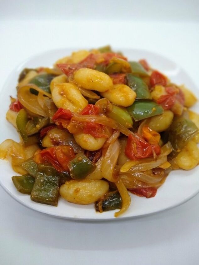 whole wheat pasta aglio e olio with broccoli, Gnocchi with Peppers Recipe