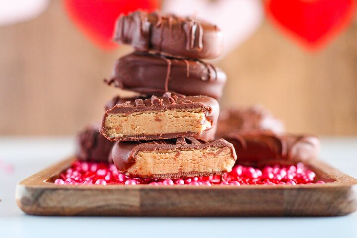 easy homemade chocolate peanut butter hearts