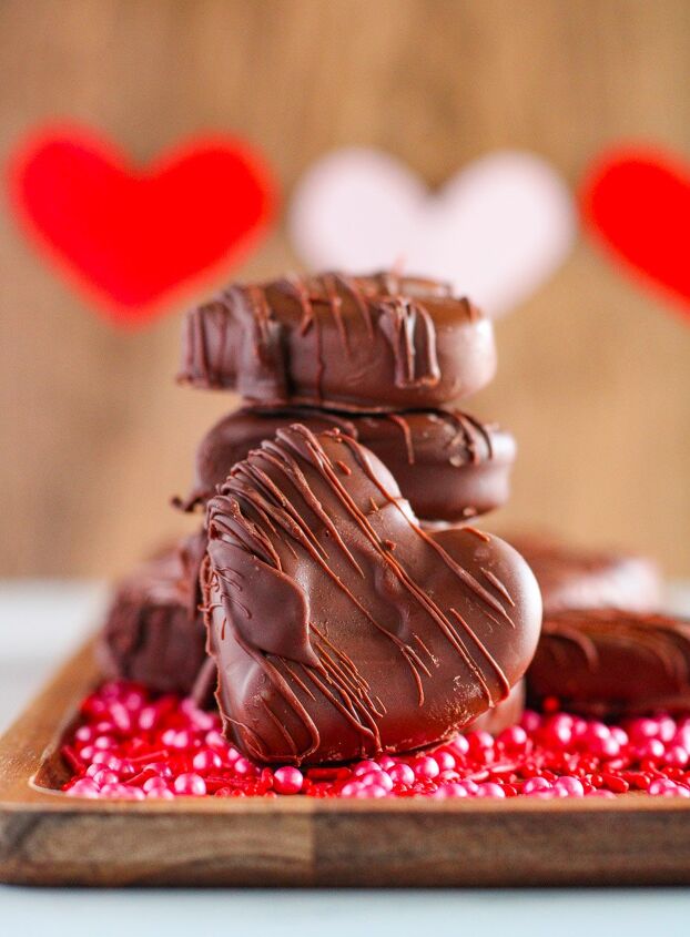 easy homemade chocolate peanut butter hearts, Chocolate Hearts