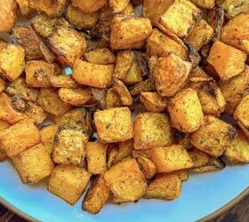 Sweet & Savory Air Fried Butternut Squash Cubes Recipe | Foodtalk