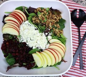 Apple Spinach Salad With Cranberries and Feta