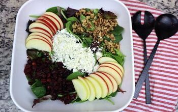 Apple Spinach Salad With Cranberries and Feta